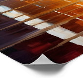 Romantische kleurrijke liefde is in de lucht op ho poster (Hoek)