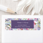 romantische kleurrijke wildflower groen bruiloft etiket (Insitu)