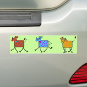 romantische koe bumpersticker (Op auto)
