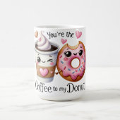 Romantische koffie en donut Mok (Center)