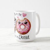 Romantische koffie en donut Mok (Voorkant rechts)