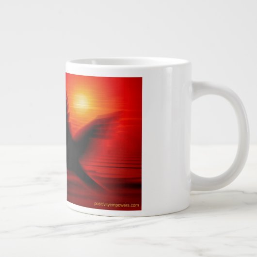 Romantische koffie-Mok met je hartcitaat volgen Grote Koffiekop (Rechts)