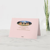 Romantische konijn roze Valentijnsdag Kaart (Achterkant)