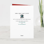  Romantische Konijnen Dansen v2 Gepersonaliseerd Kaart (Achterkant)