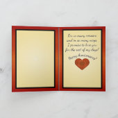  Romantische Konijnen Dansen v2 Gepersonaliseerd Kaart (Binnen)