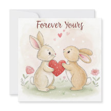 Romantische Konijnkaart – Voor altijd van jou