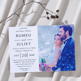 Romantische koppel foto Huwelijk Kaart