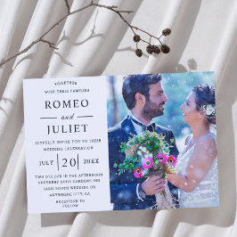 Romantische koppel foto Huwelijk Kaart