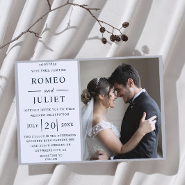 Romantische koppel foto Huwelijk Kaart