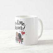 Romantische Koppel Koffiekop Koffiemok (Voorkant rechts)