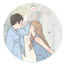 Romantische Koppel Liefde Stickers – Elegant Cadea