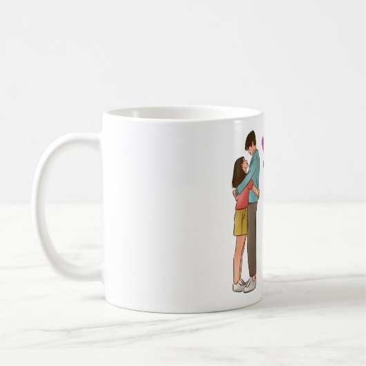 Romantische Koppel Liefdesmok Koffiemok (Links)