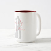 Romantische Koppel Silhouette Mok - Ik ben van hem (Voorkant rechts)