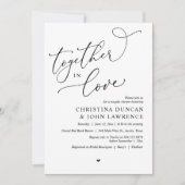 Romantische koppels douchen feest, samen verliefd kaart (Voorkant)