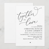 Romantische koppels douchen feest, samen verliefd kaart (Voorkant / Achterkant)