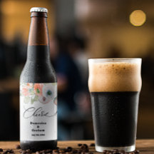 Romantische koraal bloemenbruiloft