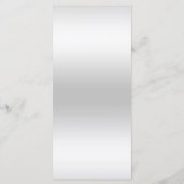 Romantische koraal boog & zilveren glitter bruilof menu (Achterkant)