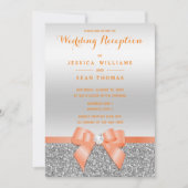 Romantische koraalboog, zilveren glinsterende rece kaart (Voorkant)