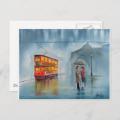 ROMANTISCHE KOUPELDAG UMBRELLA BRIEFKAART (Voorkant / Achterkant)