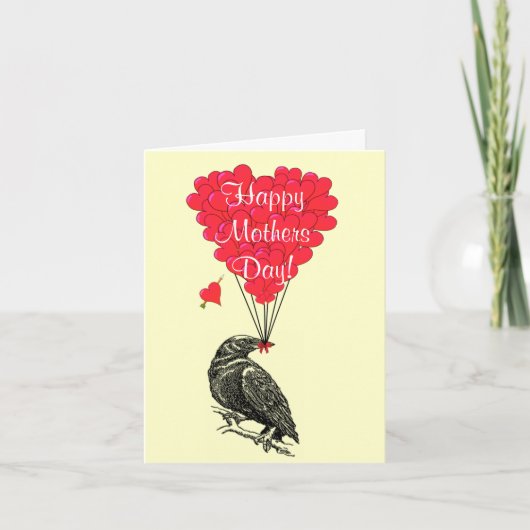 Romantische kraaimoederdag kaart (Voorkant)