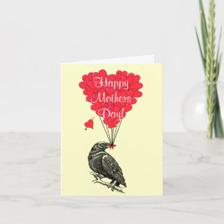 Romantische kraaimoederdag kaart