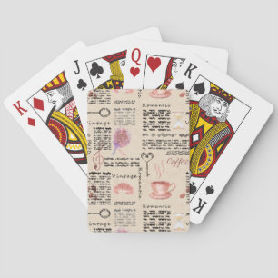 Romantische  krant pokerkaarten