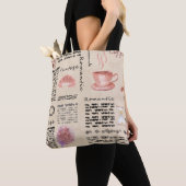 Romantische  krant tote bag (Dichtbij)