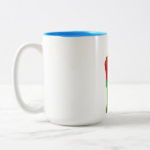 Romantische kudde tweekleurige koffiemok (Links)