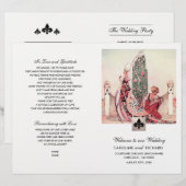 Romantische kunst gevouwen weddenschap (Voorkant / Achterkant)