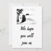 ROMANTISCHE KUPLE WEDDING INVITATIE KAART (Voorkant)