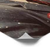 Romantische kus  poster (Hoek)