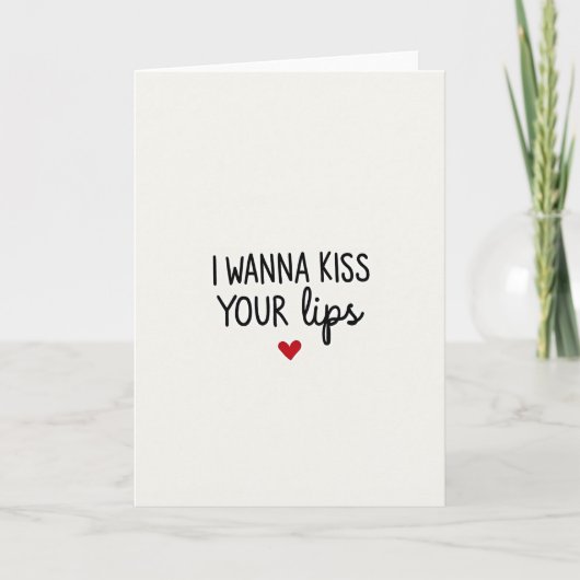 Romantische Kusje Op Je Lippen Kaart (Voorkant)