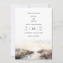 Romantische kust Sandy Path Sunset Beach bruiloft Kaart