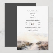 Romantische kust Sandy Path Sunset Beach bruiloft Kaart (Voorkant / Achterkant)