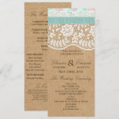 Romantische Lacey-dromen met bloemen Kaart (Voorkant / Achterkant)