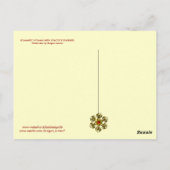 ROMANTISCHE LADY MET SPARKERPIEGEL VERDER BRIEFKAART (Achterkant)