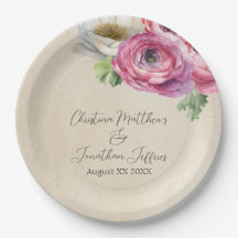 Romantische Landelijke Roze & Witte Ranunculus