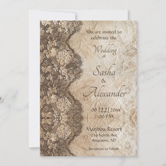 Romantische  landkant kaart (Voorkant)