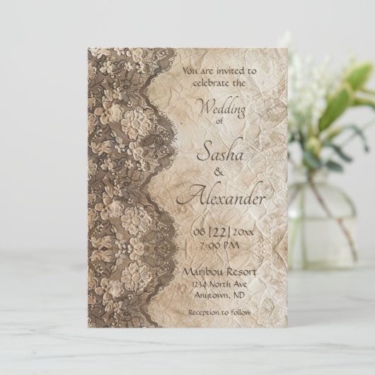 Romantische  landkant kaart (Staand voorkant)