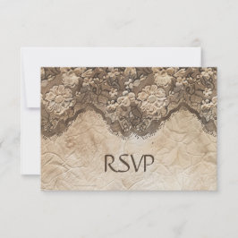 Romantische  landkant RSVP kaartje