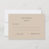 Romantische landkant RSVP kaartje (Achterkant)