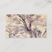 ROMANTISCHE LANDSCHAP, wit parelpapier Visitekaartje (Achterkant)