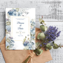 Romantische Lavendel Blauw Bloemen Waterverf Bruil
