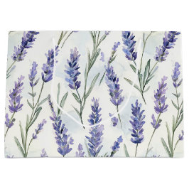 Romantische lavendel bloemen bruiloft groot cadeauzakje