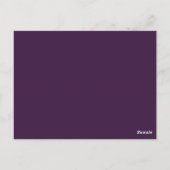Romantische lavendel bloemengoud bruiloft bedankt briefkaart (Achterkant)