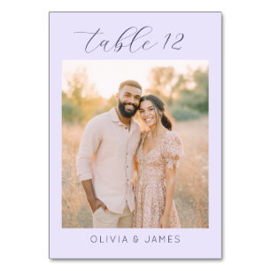 Romantische Lavendel Minimalistische Foto Kaart