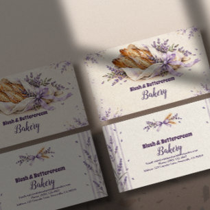 Romantische Lavendel Sourdough Brood Bakken Visitekaartje