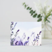 Romantische lavendel Waterverf Briefkaart (Staand voorkant)