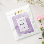 Romantische lavendel waterverf bruiloft bedankzakje (Gezegeld)