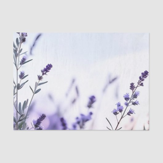 Romantische lavendel Waterverf Tissuepapier (Voorkant)